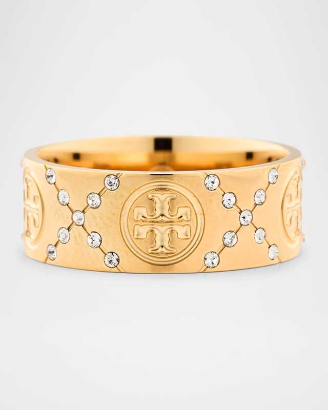 T Monogram Pavé Ring, Size